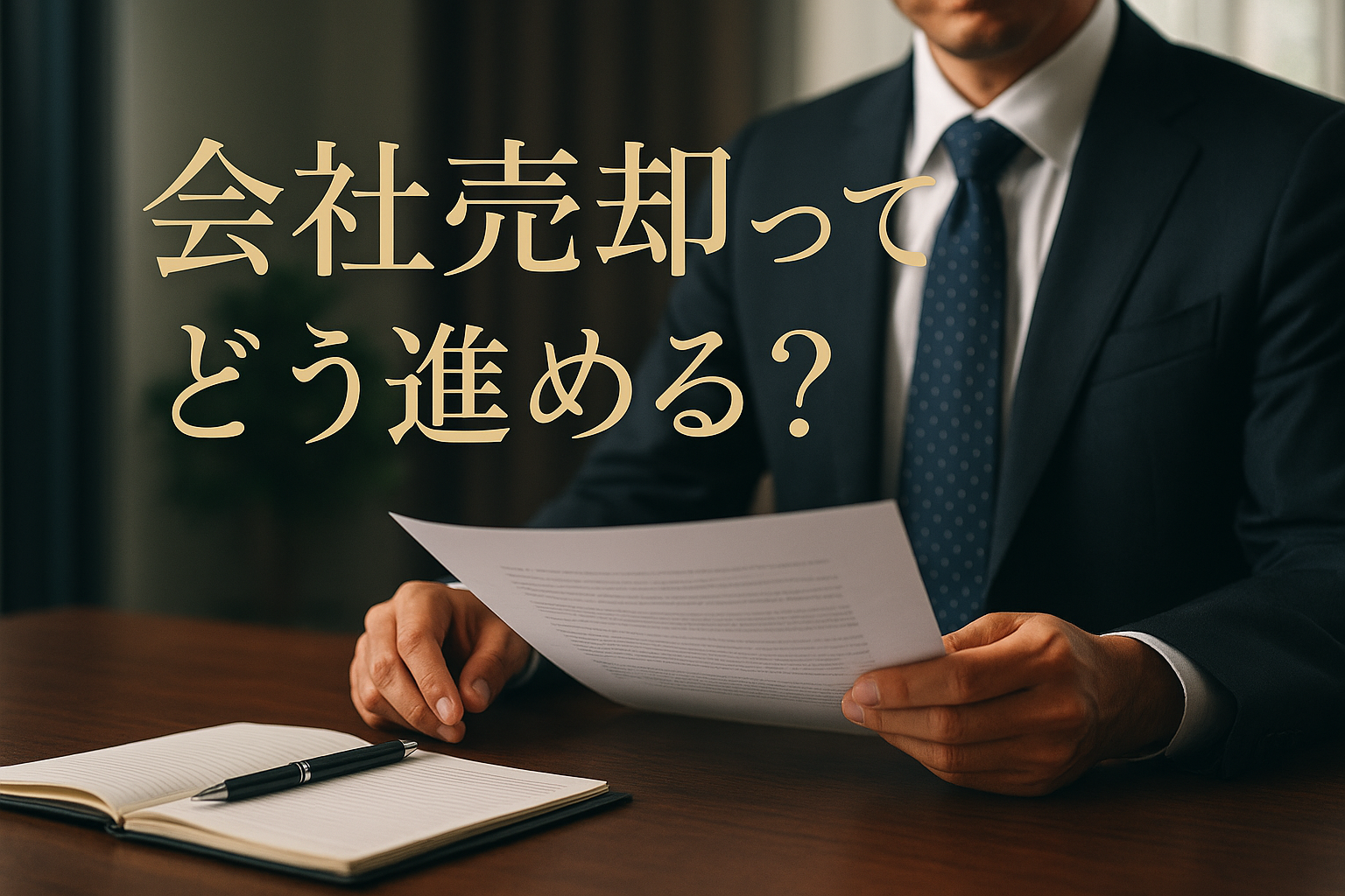 会社売却ってどう進める？