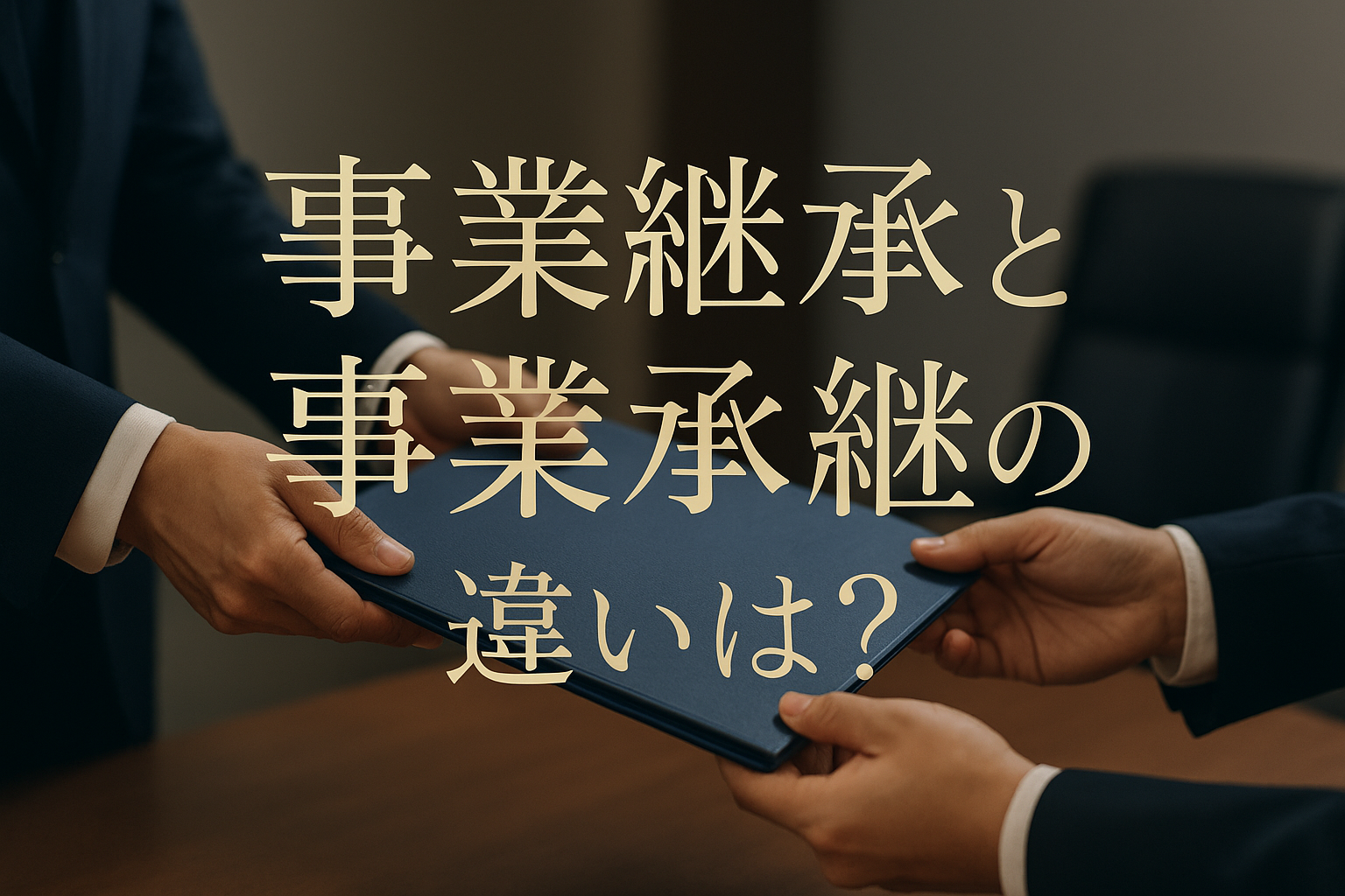 事業継承と事業承継の違いは？