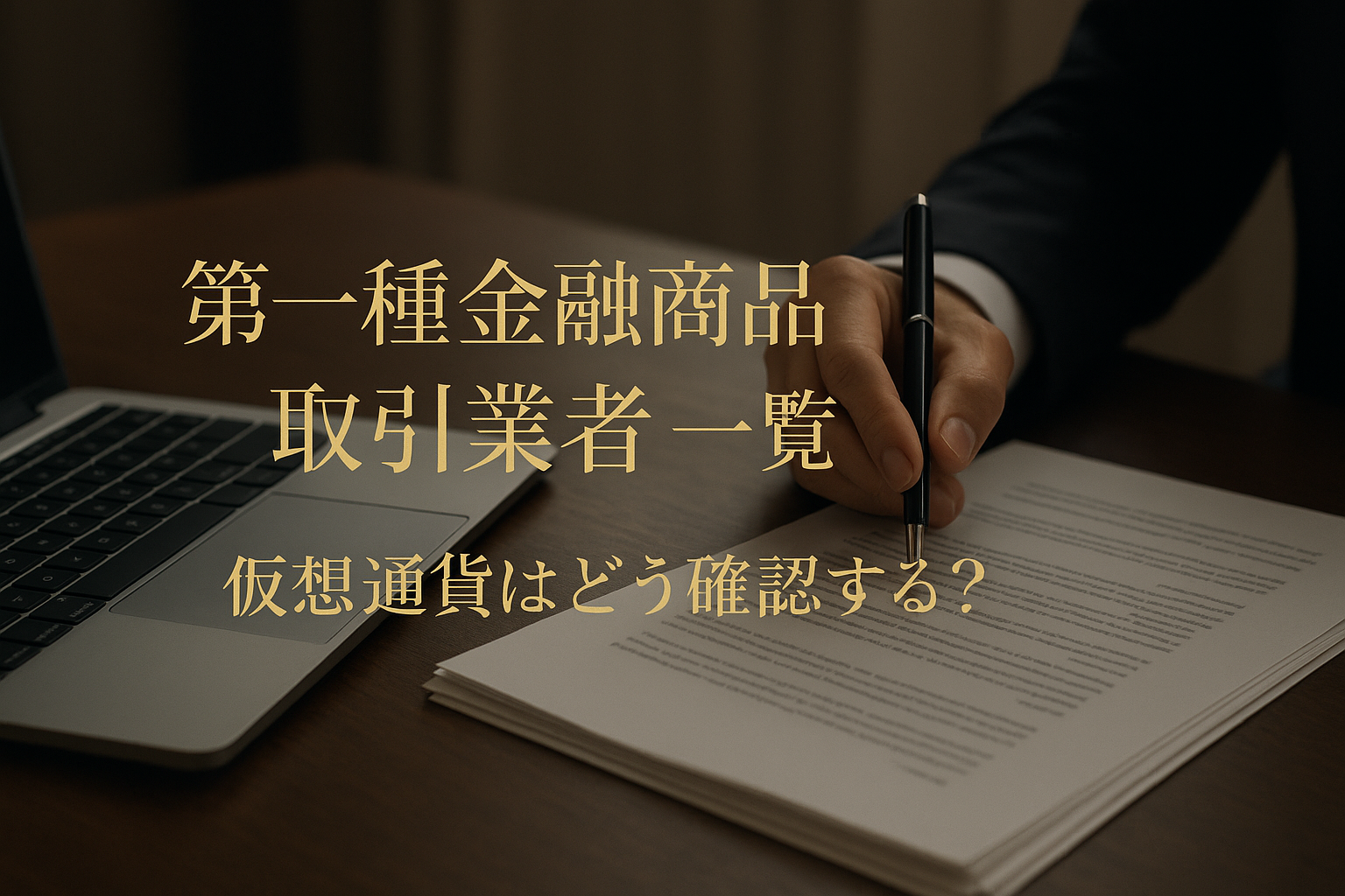 第一種金融商品取引業者 一覧 仮想通貨はどう確認する?
