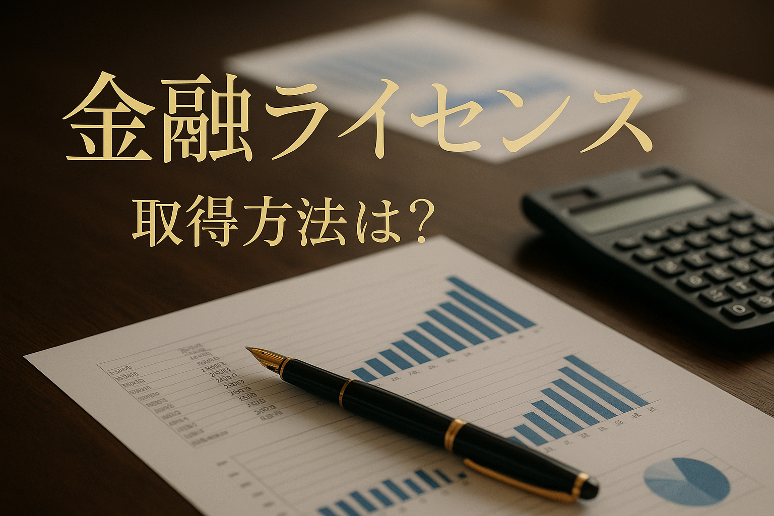 金融ライセンス 取得方法は？