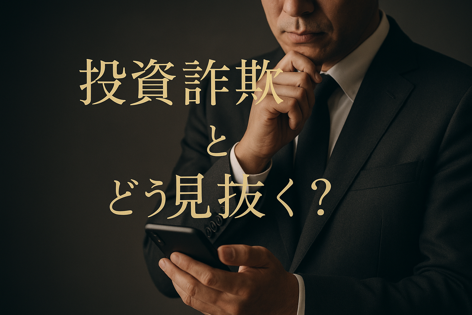投資詐欺ってどう見抜く?